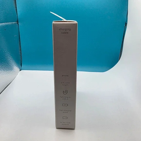 heyday 6ft Lightning to USB A Charging Cable Marble Pattern - Picture 2 of 4